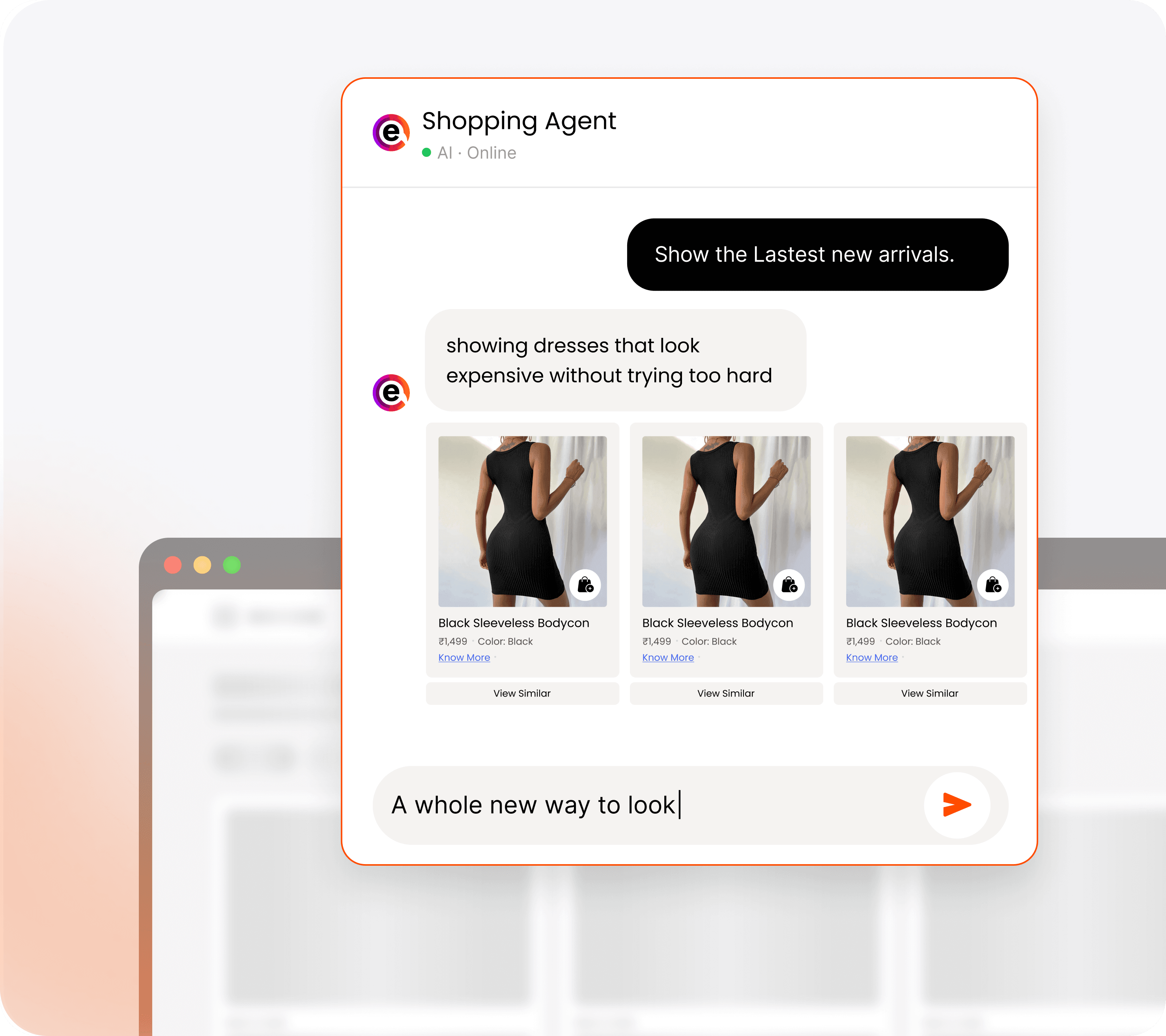 Intelligent Website AI Chatbot Interface Preview